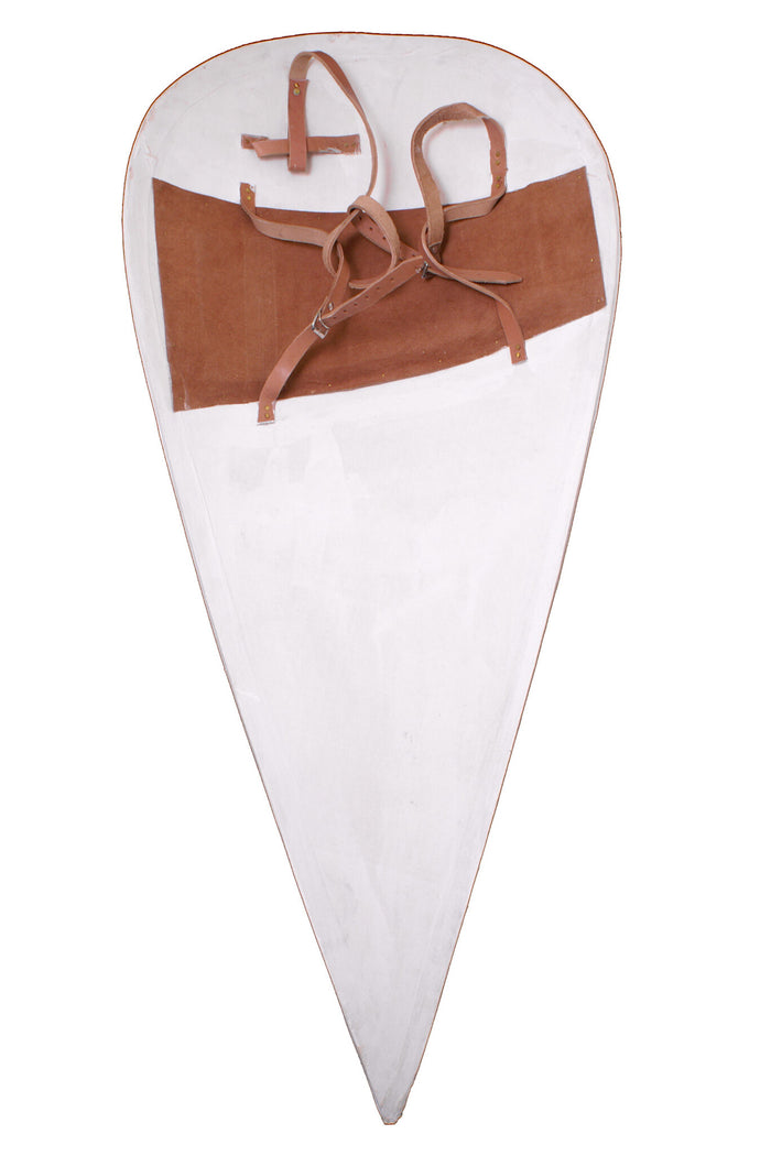 Norman kite shield, unpainted