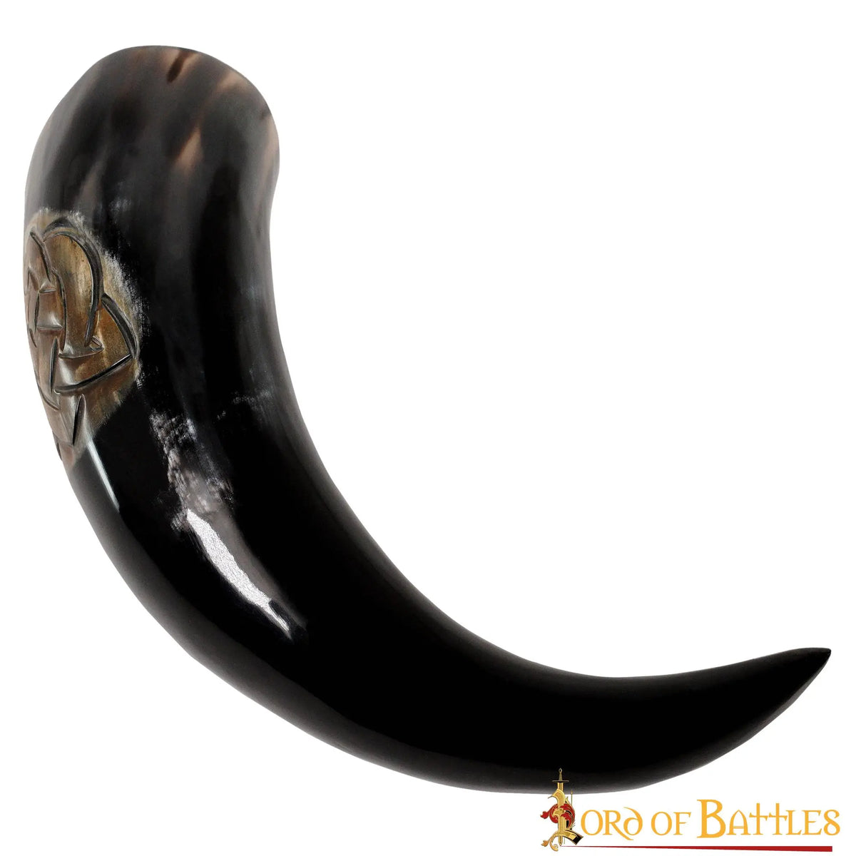 Celtic drinking horn with knot motif, 300-500 ml