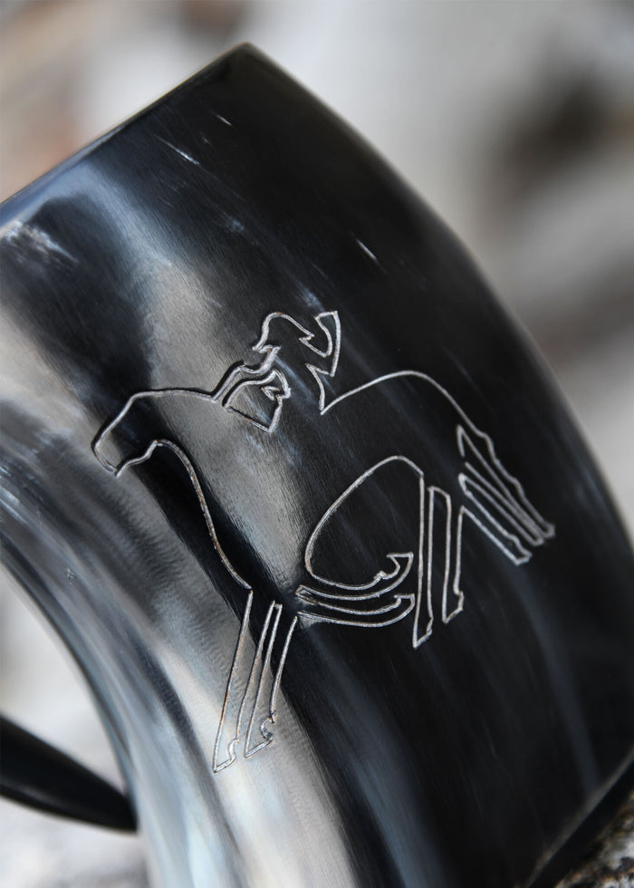 Horn cup, Odin with Sleipnir, 650-1000 ml