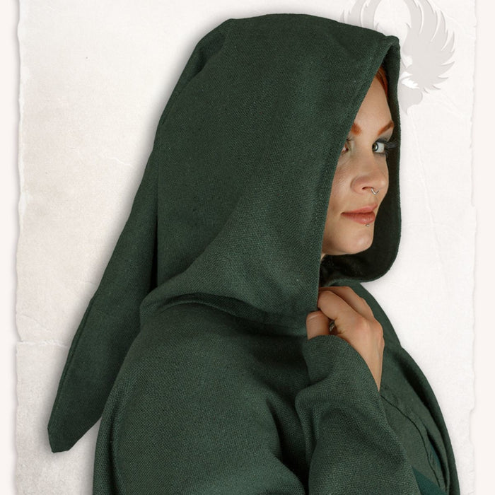 Medieval cape Kim, olive green