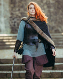 Viking cloak Bjorn black