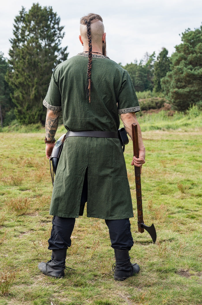 Celtic tunic, short sleeves, green