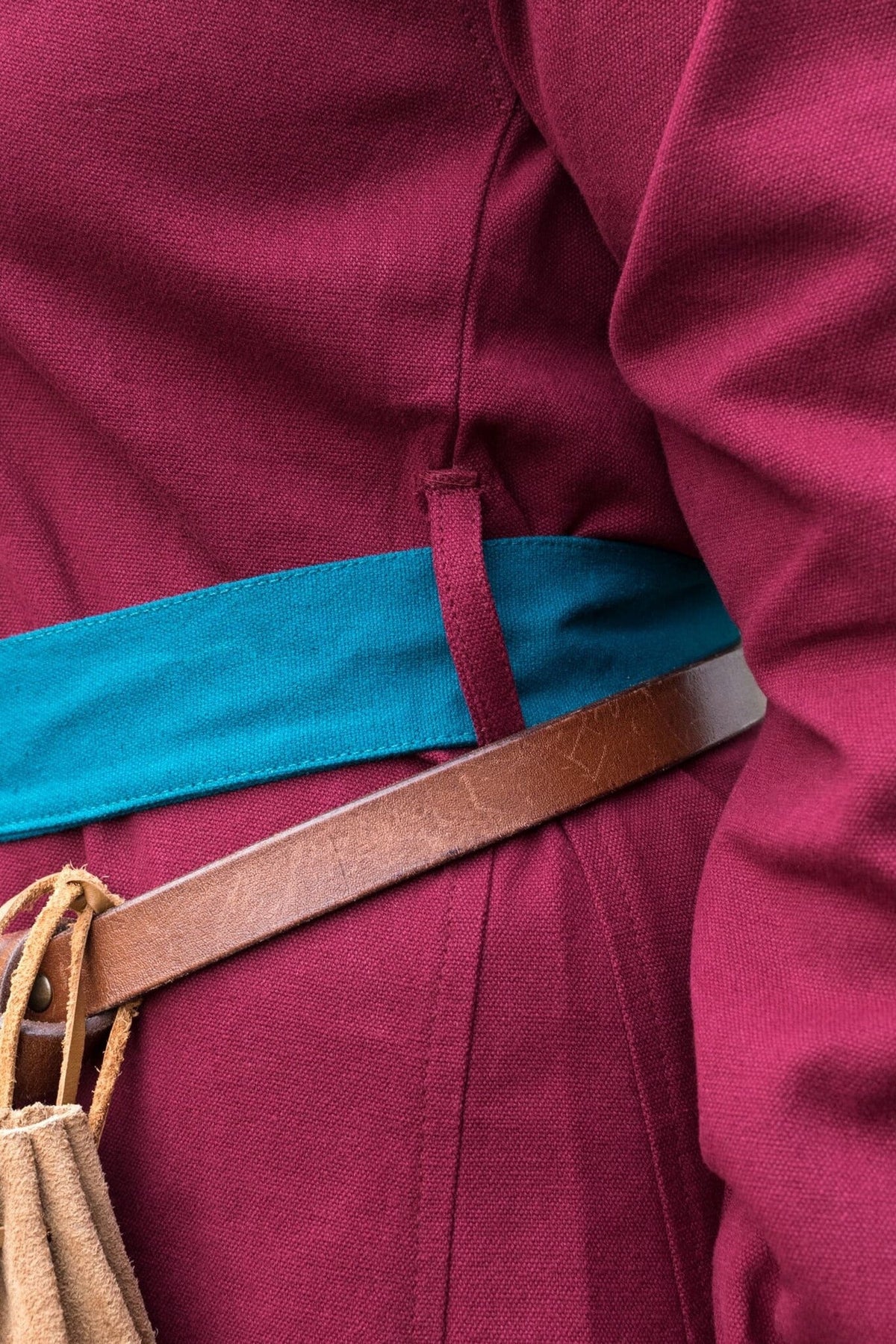 Viking Dress Jona, red/blue