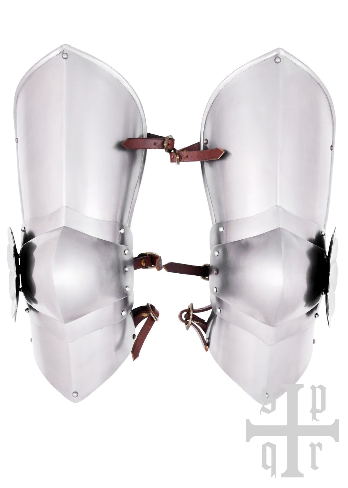 Late 15th century cuisses, upper leg armor, 1.6 mm