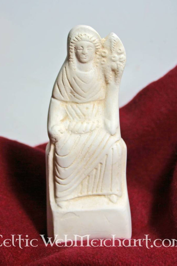 Roman votive statue sitting Fortuna