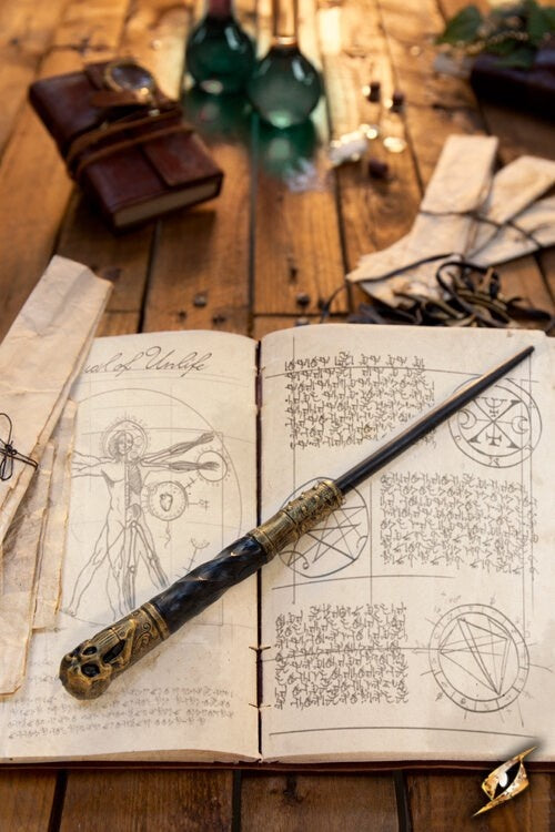 Wand Necronomicon, black