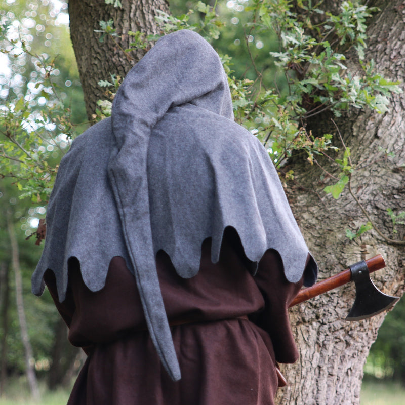 Wollen kaproen, grijs