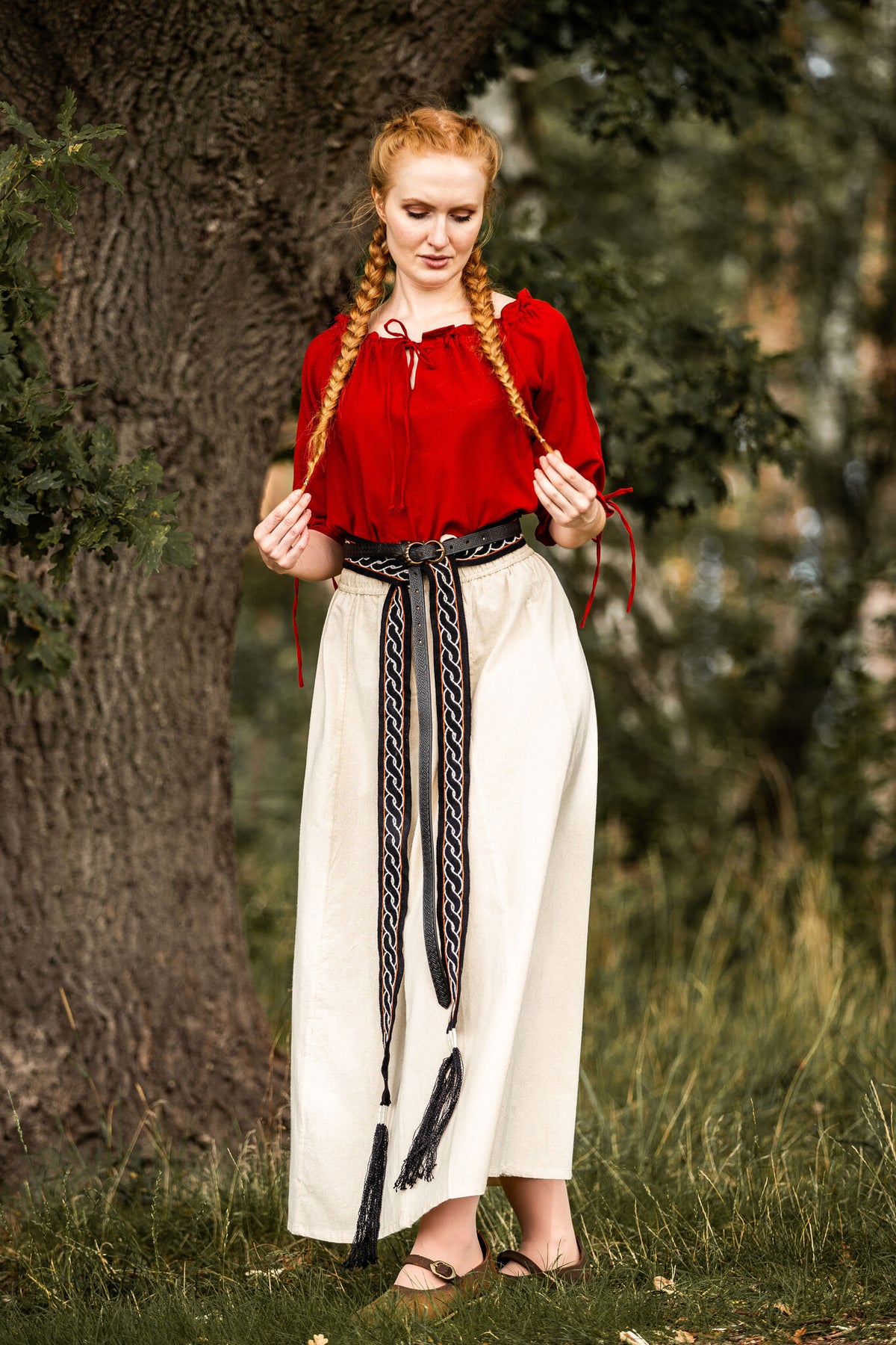 Baroque blouse Julia red