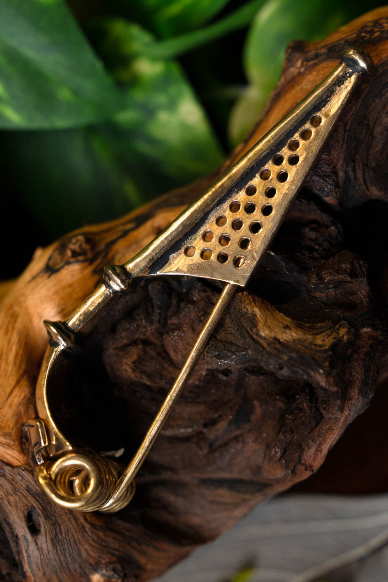 Germansk bågformad fibula, 1:a århundradet e.Kr., brons