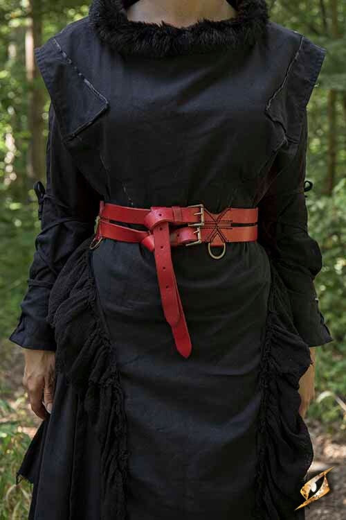 Twin X-bælte, rød, 110 cm