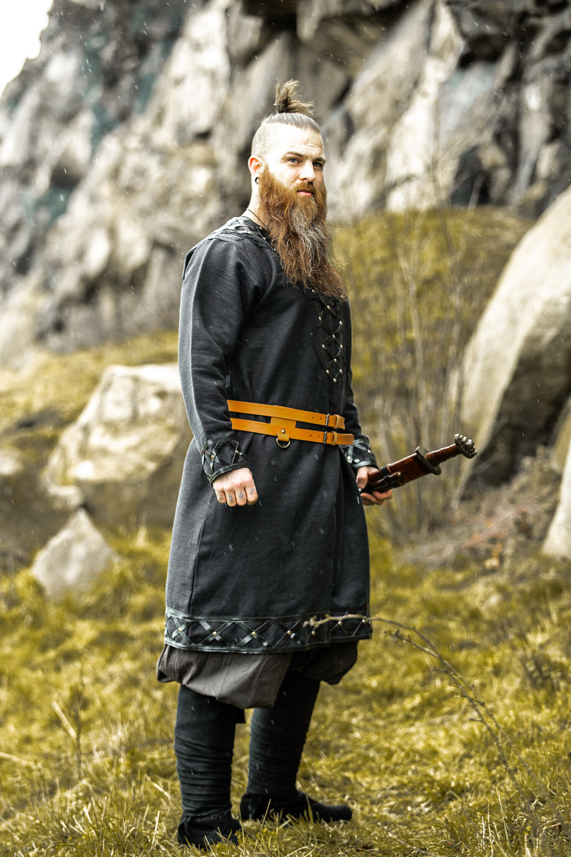 Viking tuniek Farulfr, zwart