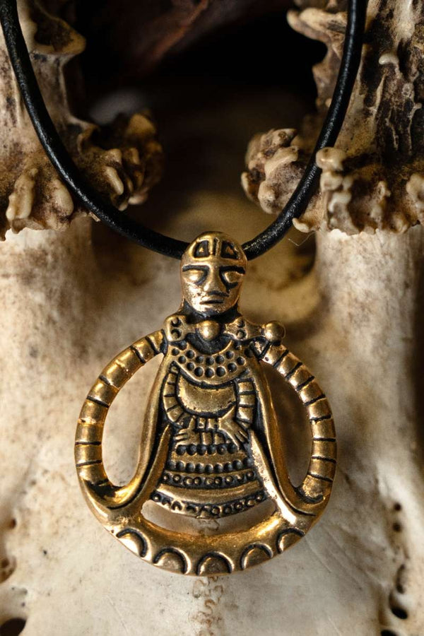 Viking Völva-amulet Aska, bronze
