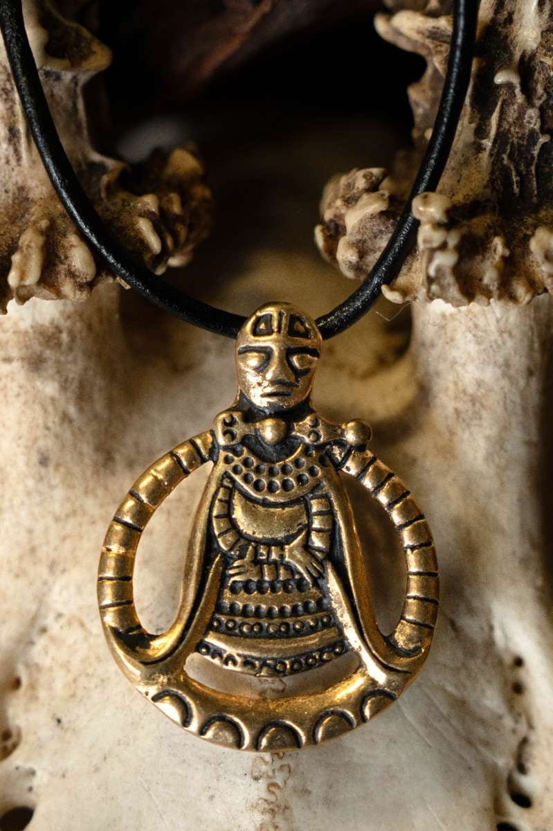Viking Völva-amulet Aska, bronze