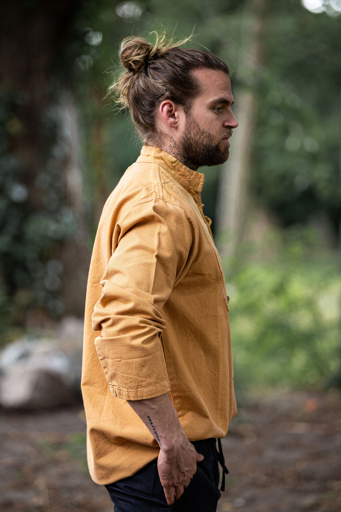 Hand-woven shirt, honey