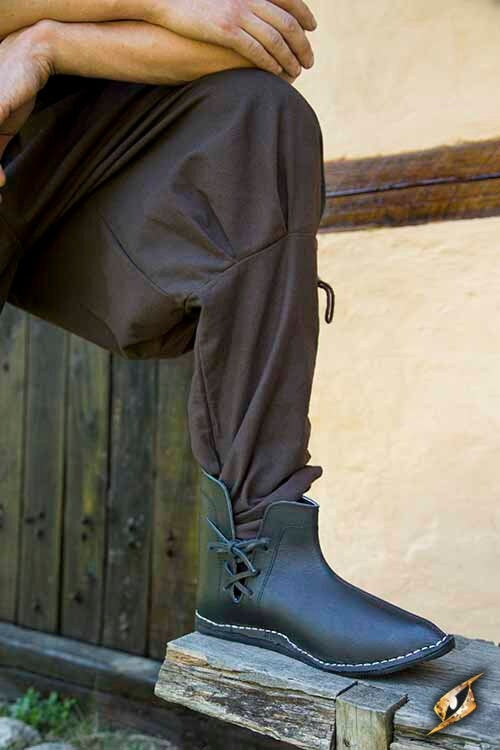 Medieval ankle boots Galahad, black