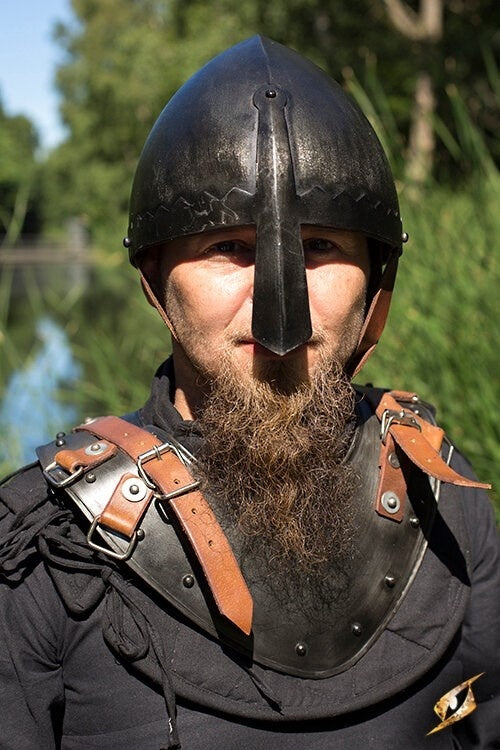 Gorget Warrior, patinated, 1 mm