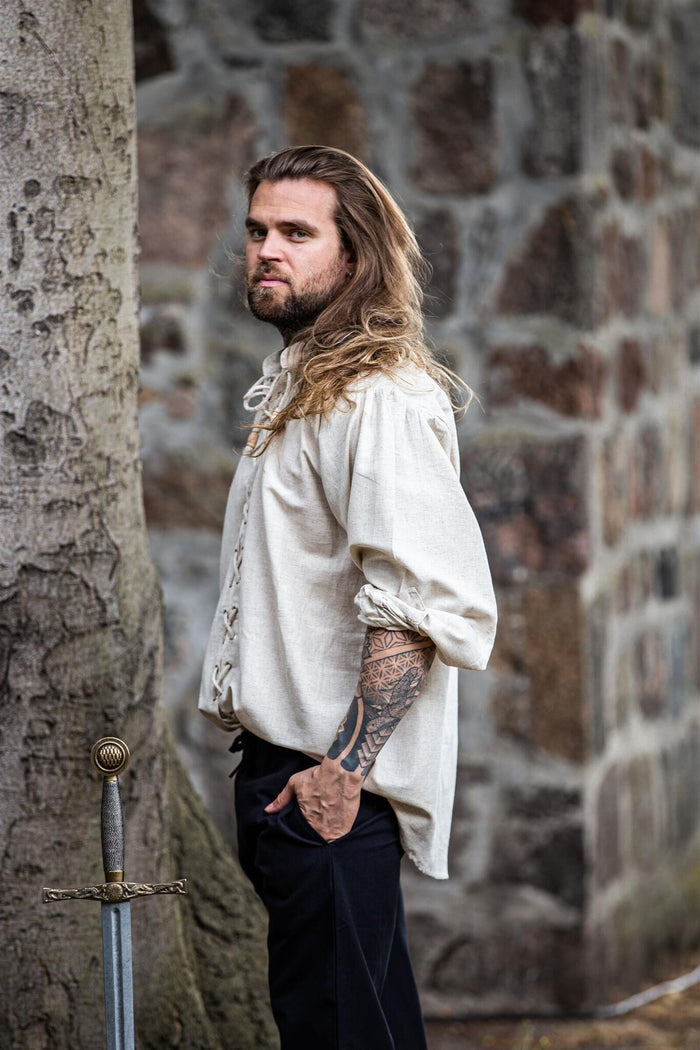 Medieval shirt Dagwin, cream