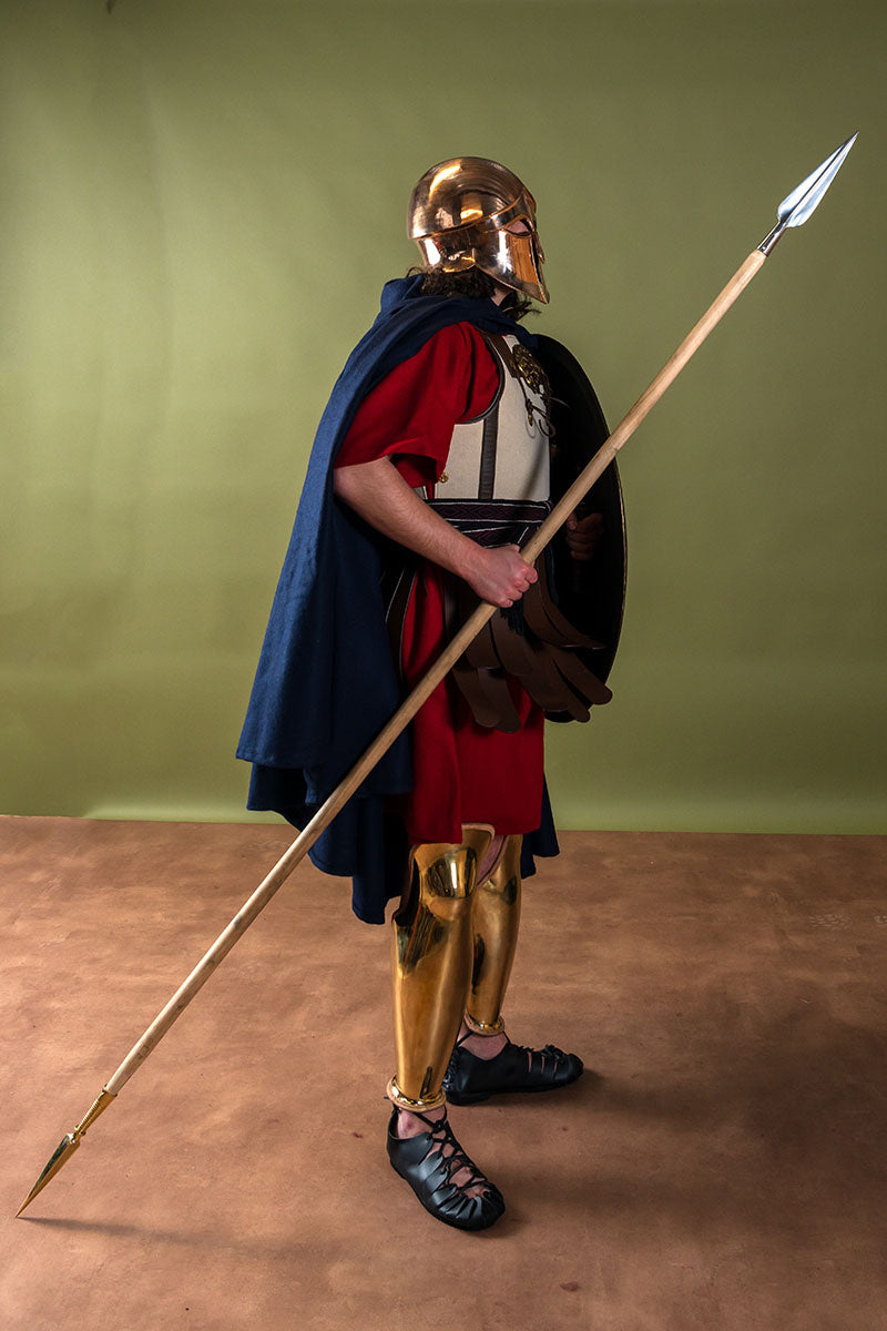 Brass spearhead, blunt (battle-ready)