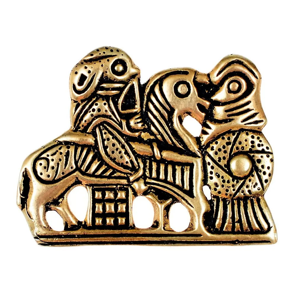 Viking Valkyrie brooch Tissø, bronze