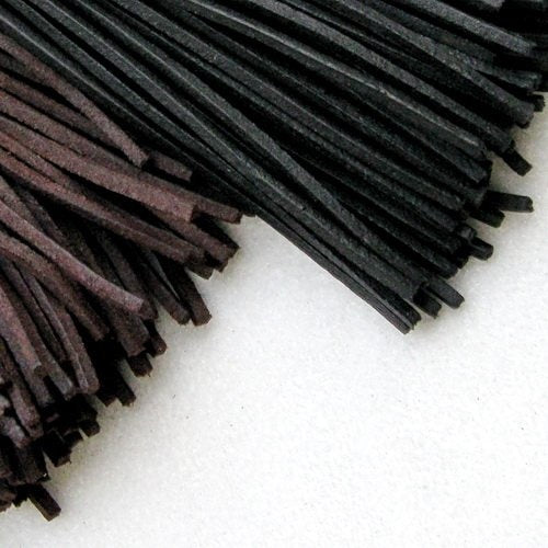 Leather laces, set of 50, black