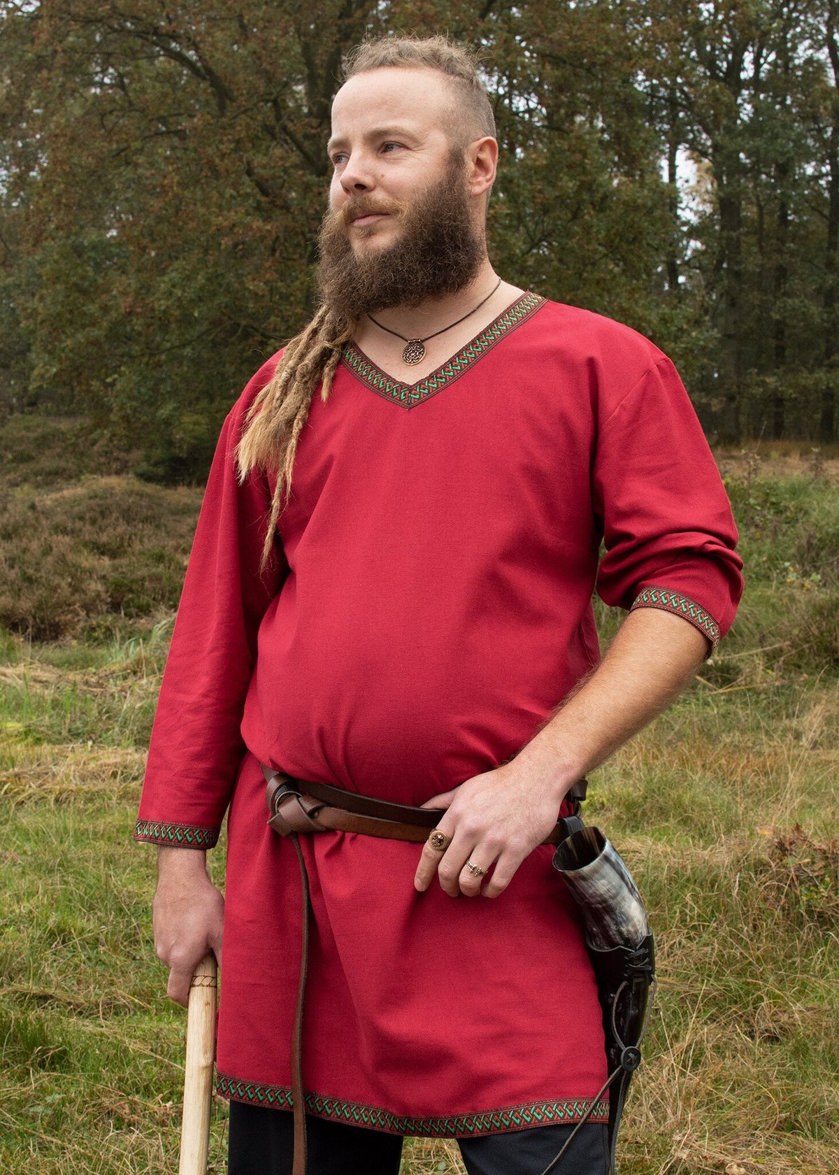 Dark red Viking tunic