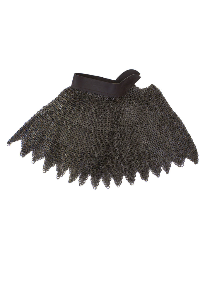 Camail, mixed flat rings – wedge-shaped nails, 8 mm