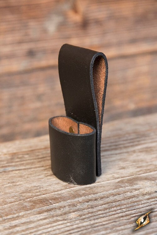 Belt holder for 1 LARP throwing knife, black