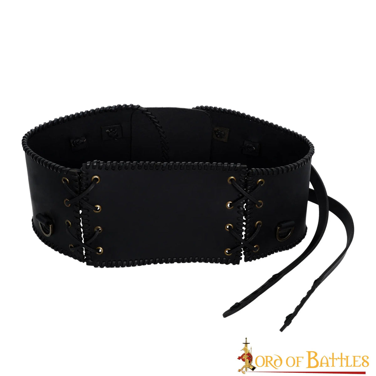 Broad Viking belt, brown