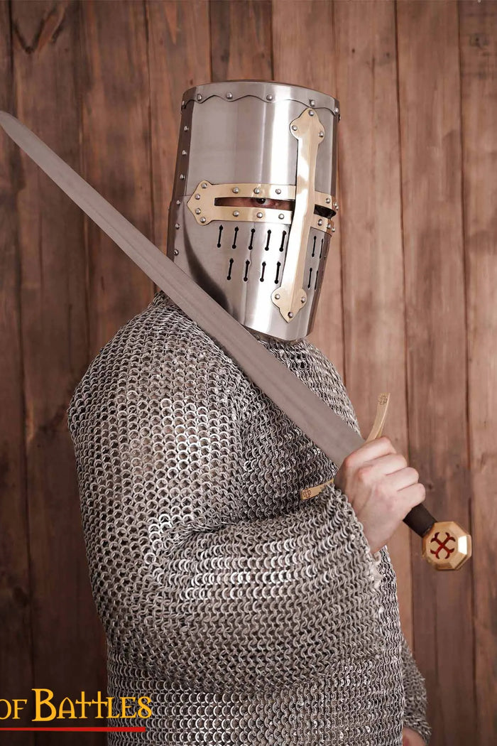 Early 13th century crusader helmet, 1.6 mm