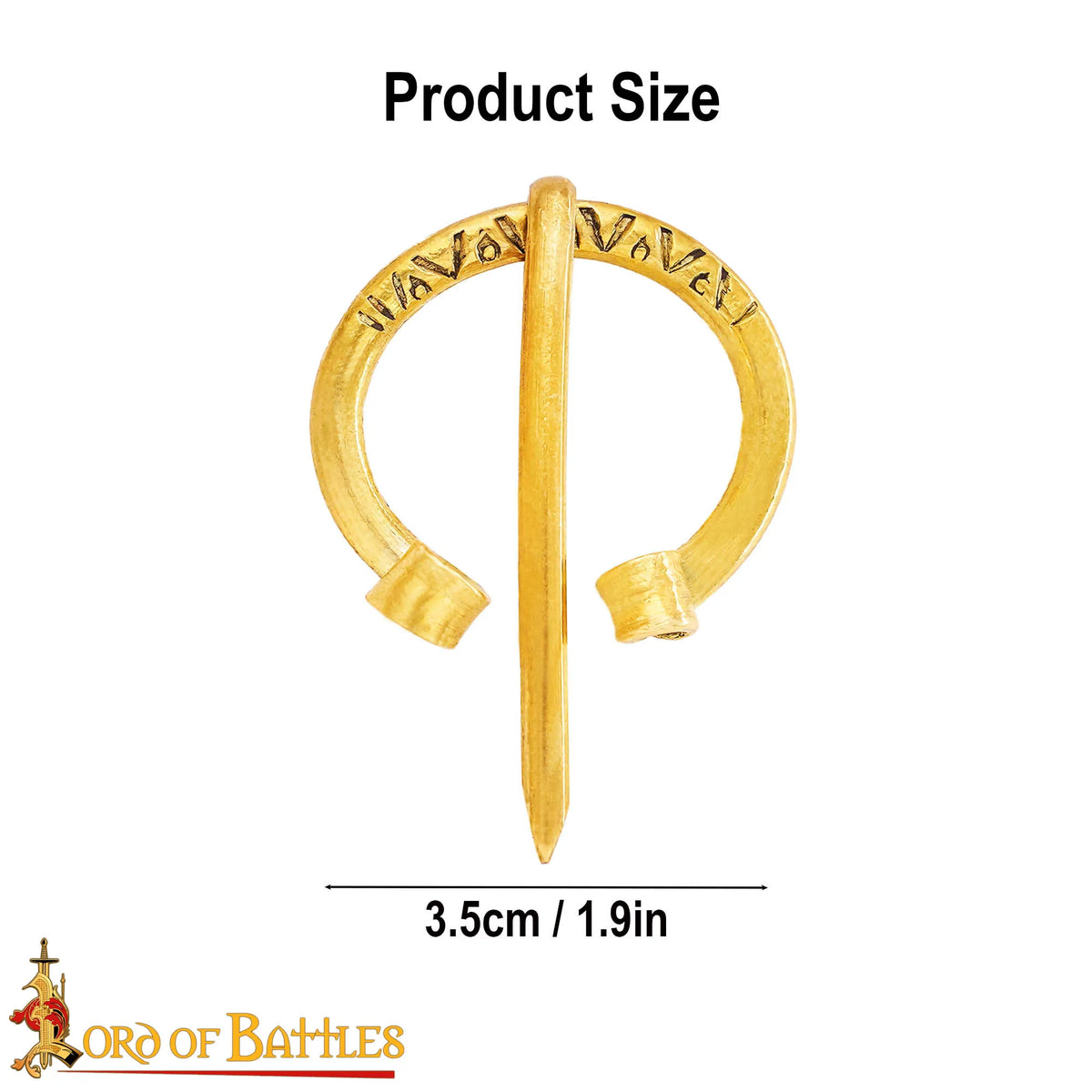 Early medieval horseshoe fibula, brass