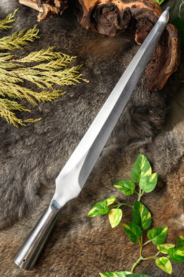 Spear head Cederic large, blunt (battle-ready)