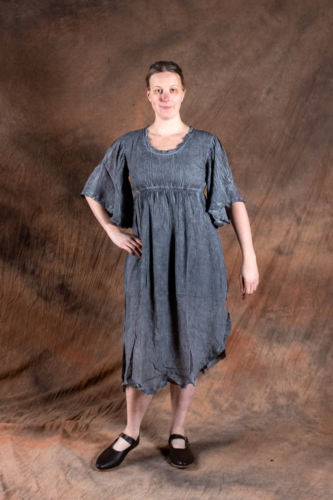 Frieda summer dress, grey blue