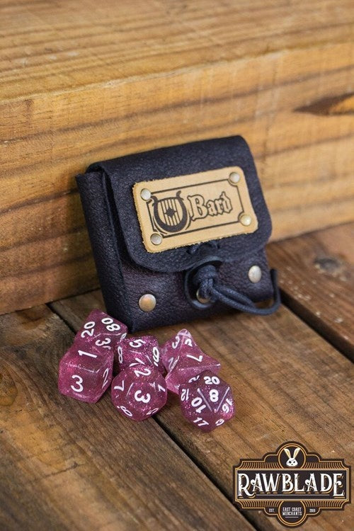 Dice bag with dice set, Bard