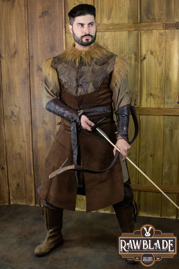 Falcon Leather Jerkin, brown