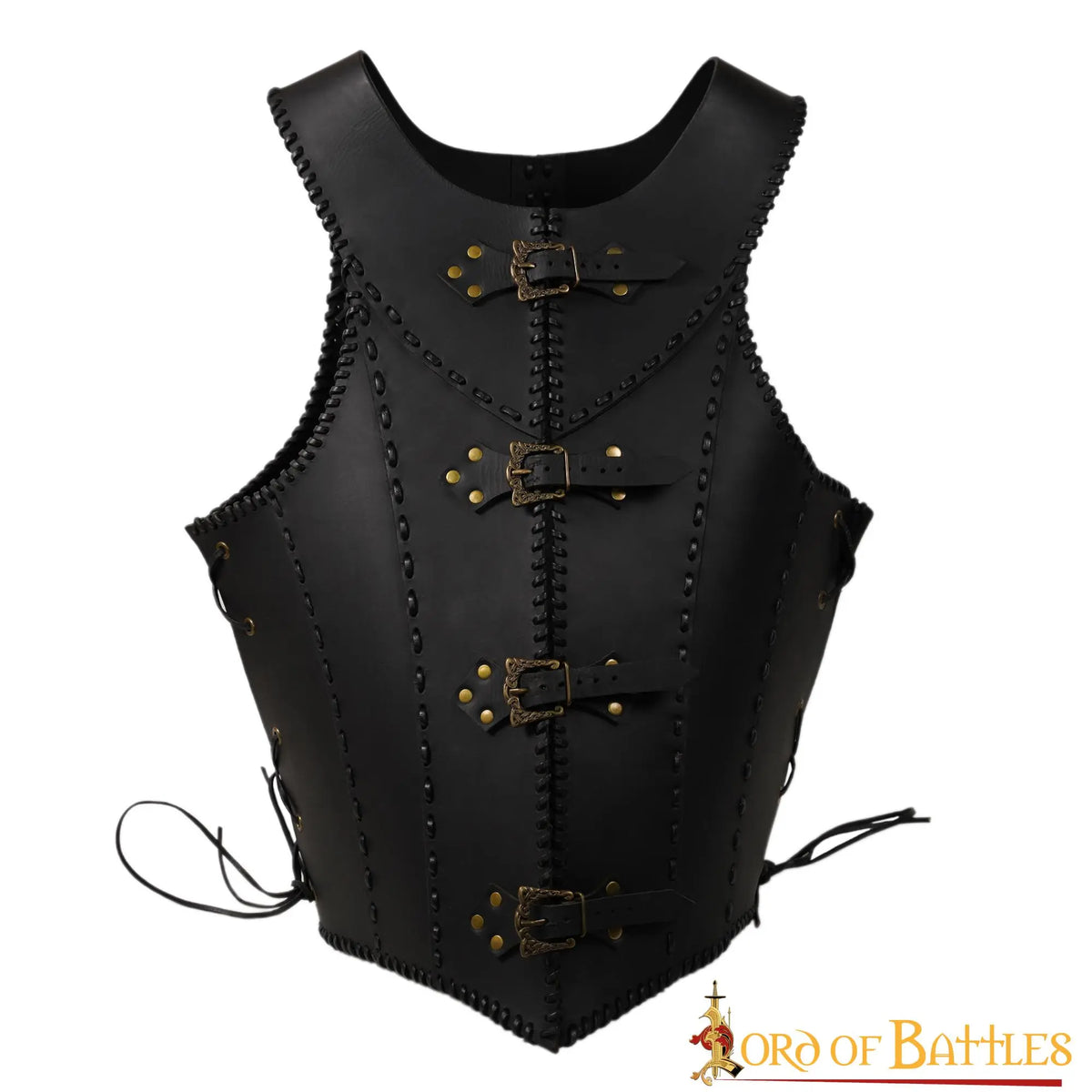 Leather battle corset Nessa