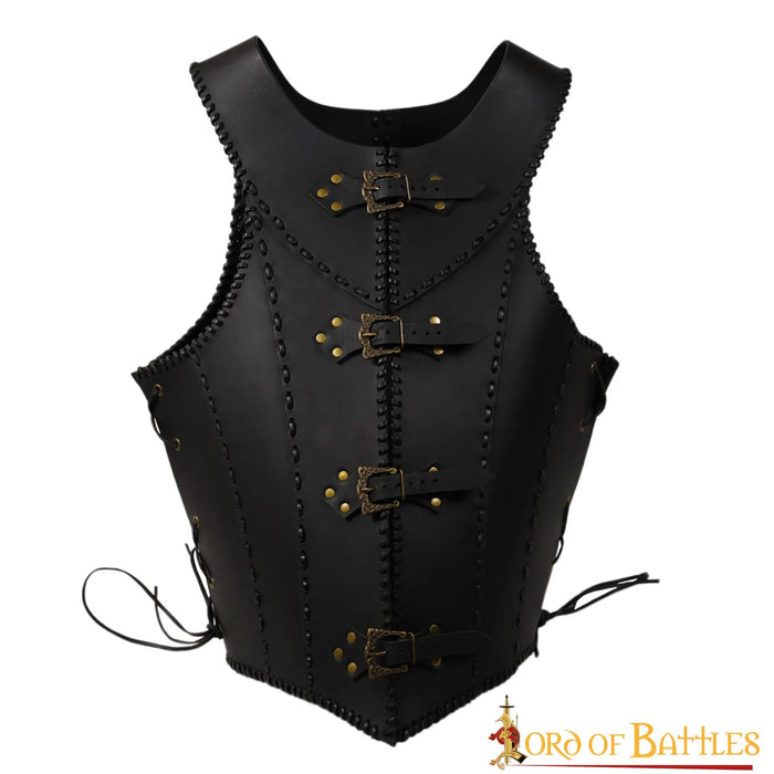 Leather battle corset Nessa