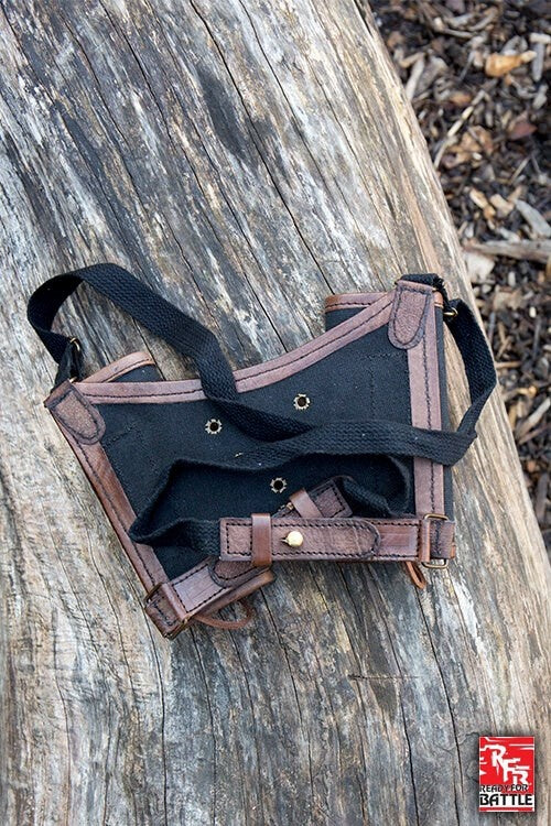 RFB Double LARP Sword Holder, Brown-Black