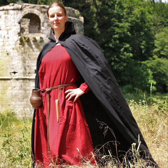 Cotton cloak, black