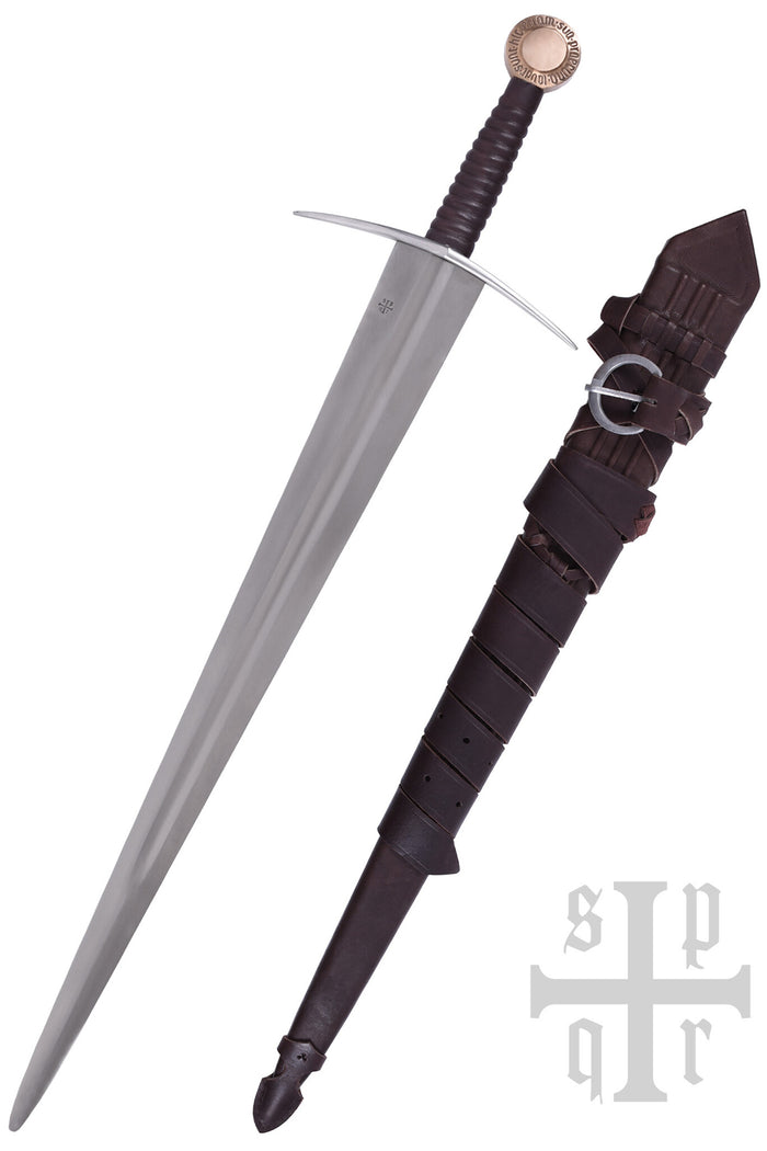 Medieval sword Oakeshott type XIV, copper, blunt (battle-ready)