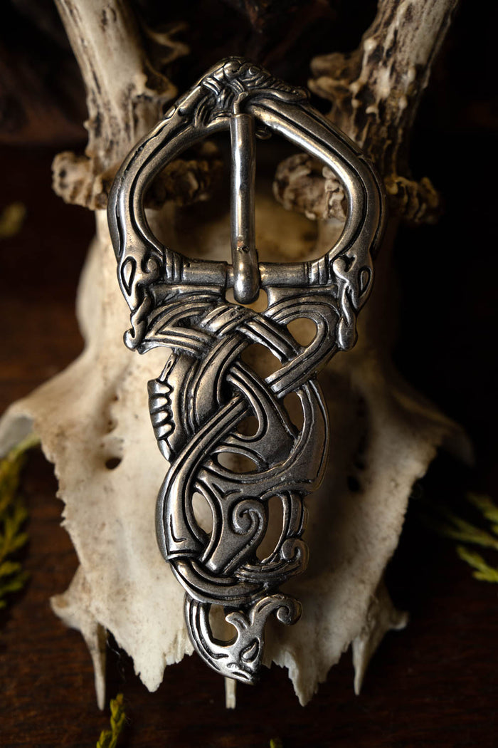 Viking buckle Midgard snake