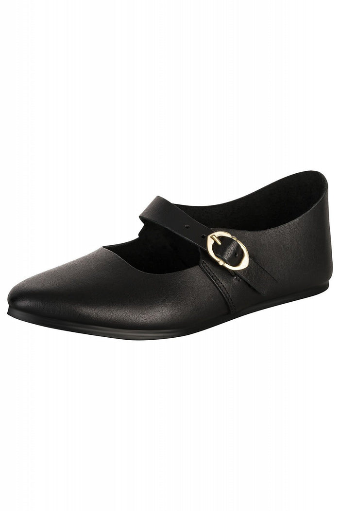 Medieval ladies shoes, black