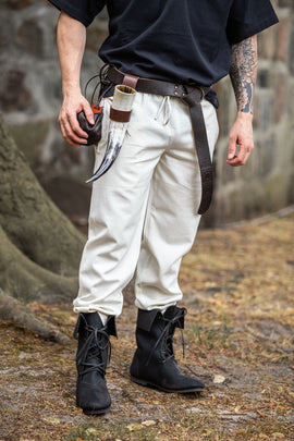 Cotton trousers Alin, cream