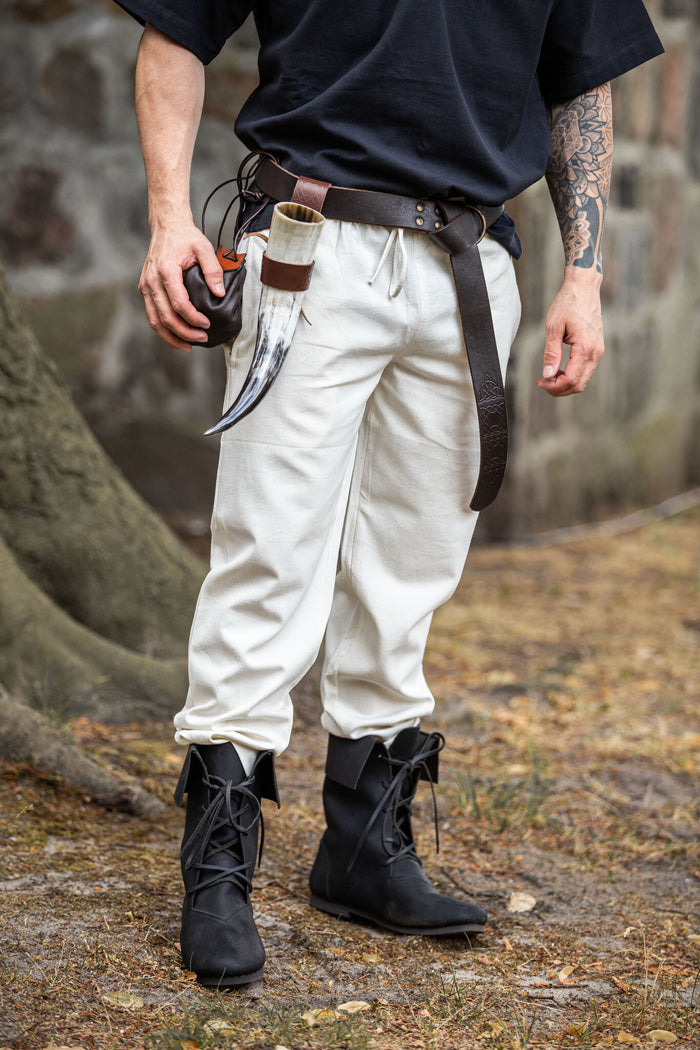 Cotton trousers Alin, cream