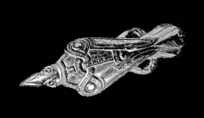 Vendel Bird Fibula Uppåkra, bronze