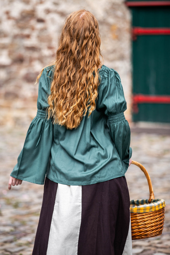 Baroque blouse, green