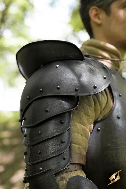 Pauldrons Warrior, patinated, 1 mm