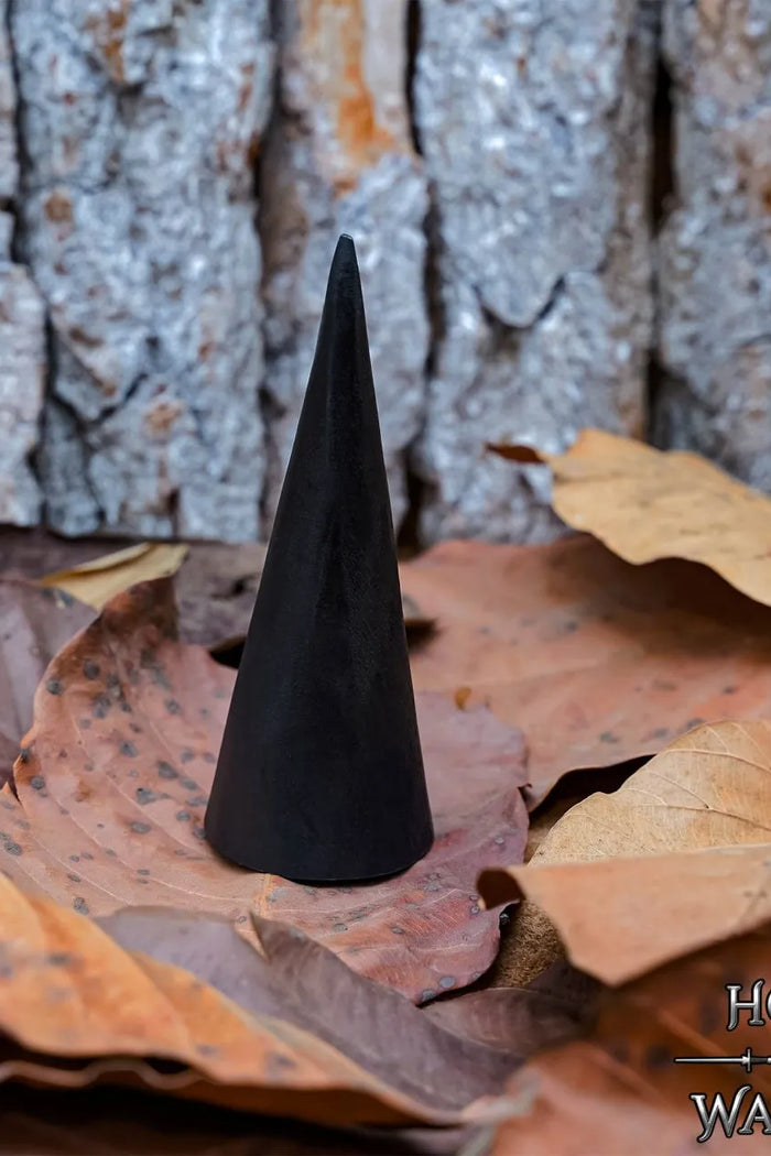 Conical butt cap, hand-forged, sharp