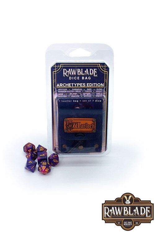 Dice bag with dice set, Warlock