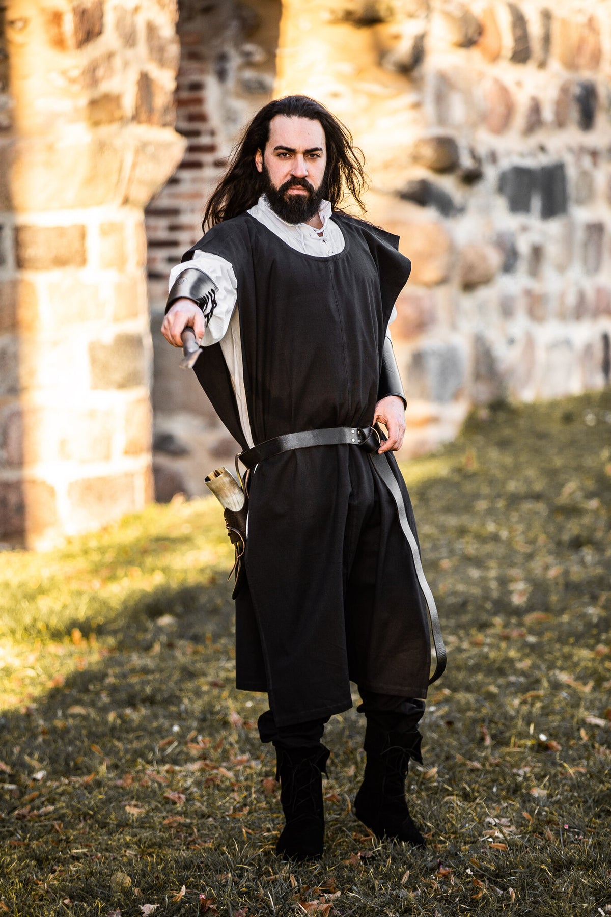Surcoat men, black
