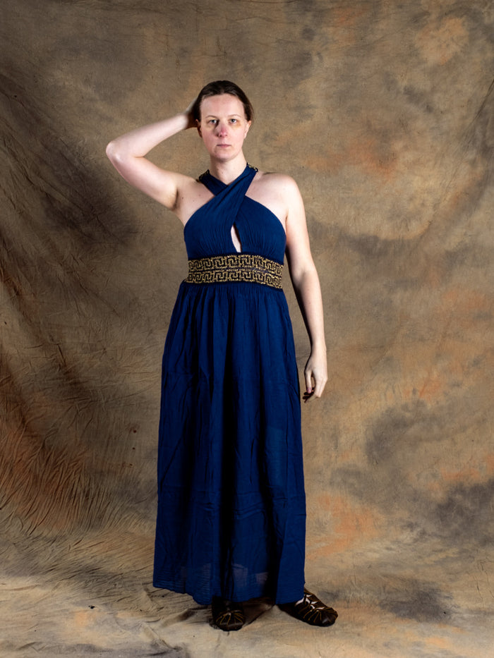 Goddess Dress Persephone, night blue
